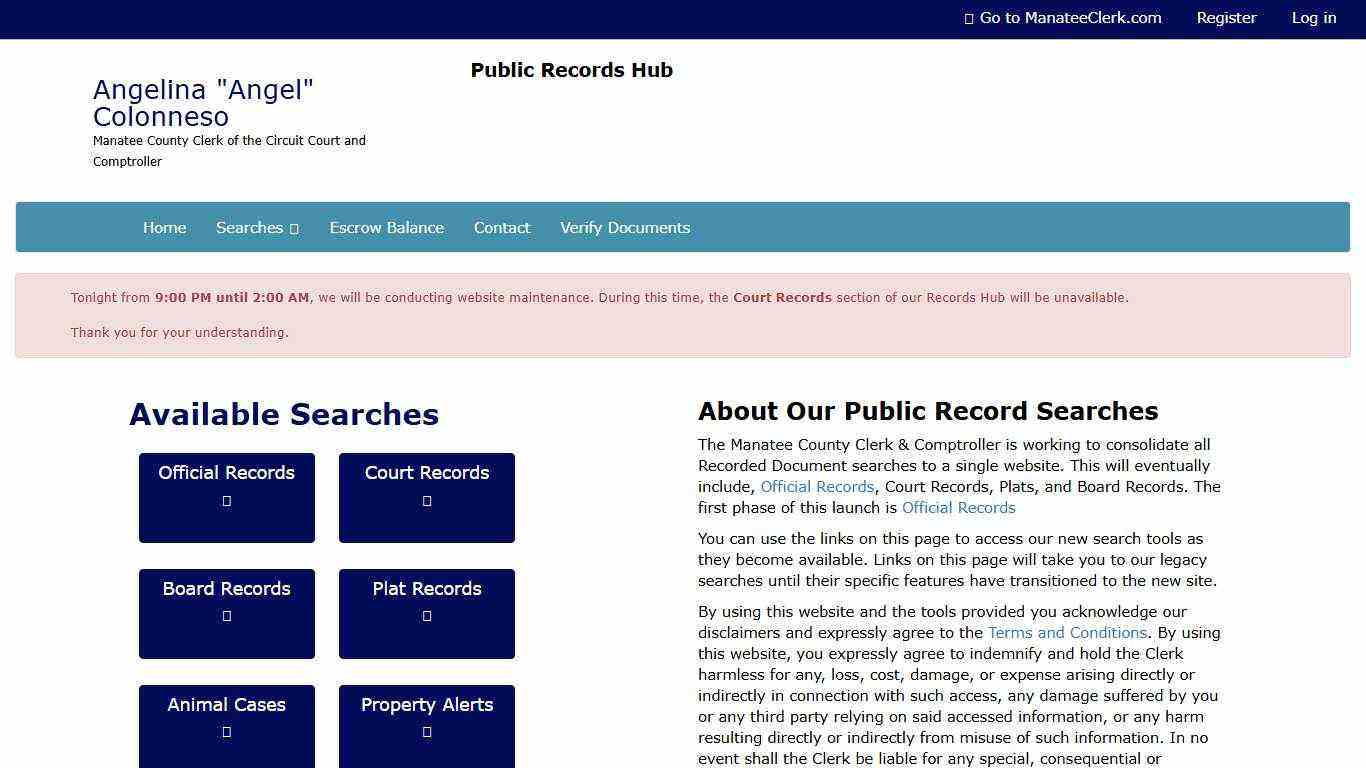 Manatee County Clerk - Public Records Hub